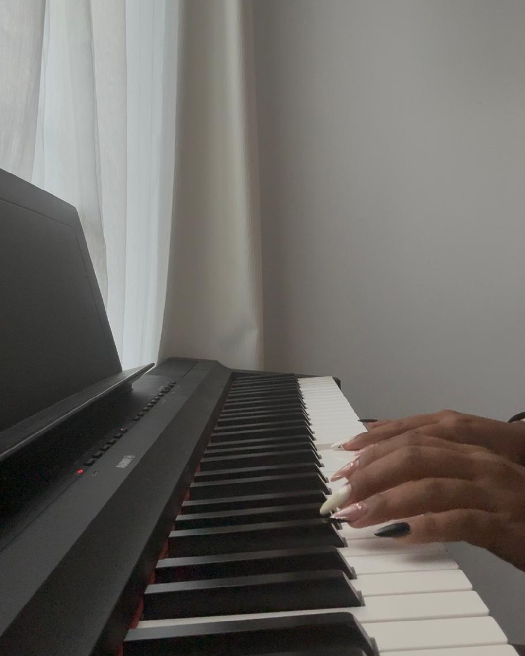 Playing piano
